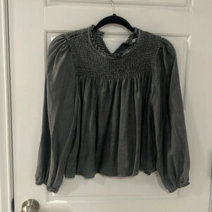 Zara Gray 3/4 Sleeve Flowy top​